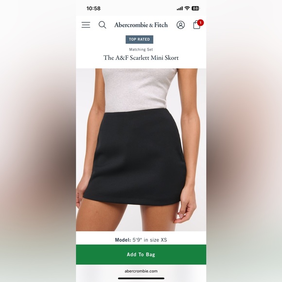 The A&F Scarlett Mini Skort - Picture 2 of 6